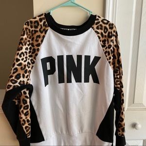 PINK Cheetah Print Sweatshirt